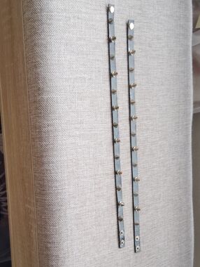 Gold Cone Spike On Leather Chokers, Set Of Two